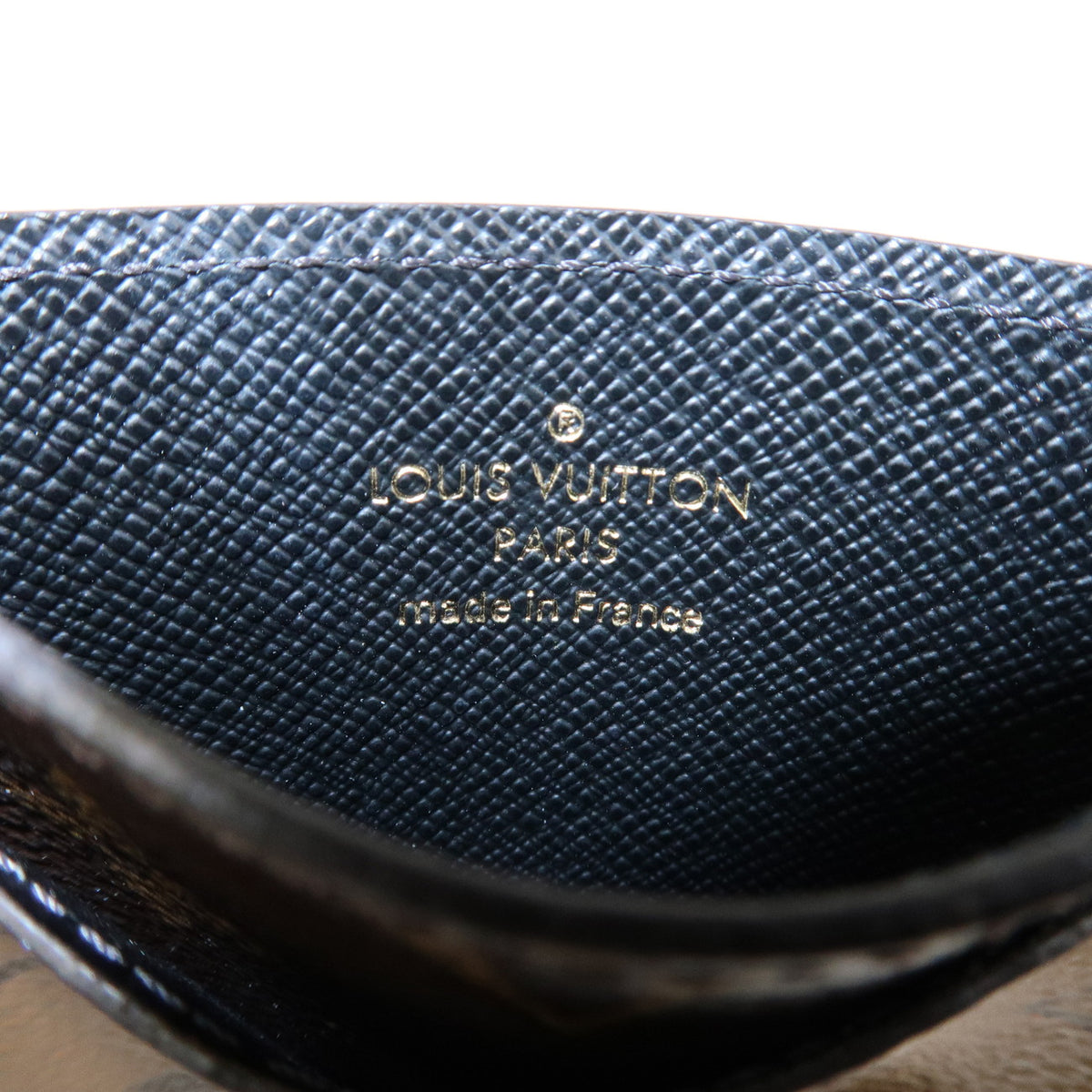 7090 - Louis Vuitton Monogram Reverse Porte Cartes Simple Card Case M69161  Brown