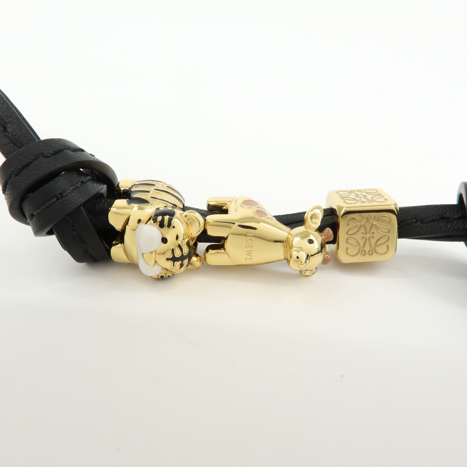 6692 - Loewe Anagram Personalization Metal Leather Bag Charm