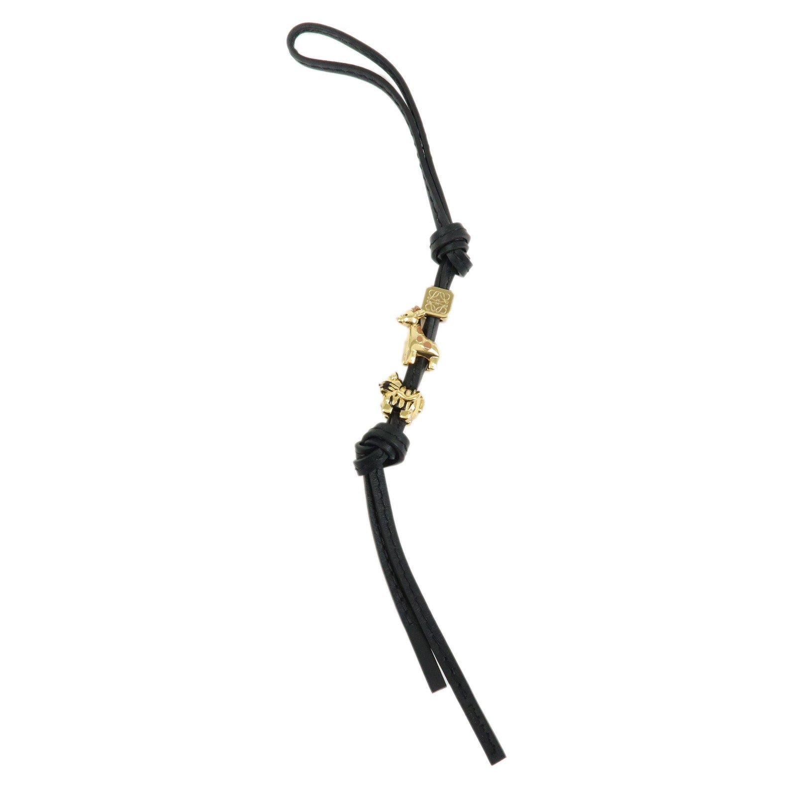 6692 - Loewe Anagram Personalization Metal Leather Bag Charm
