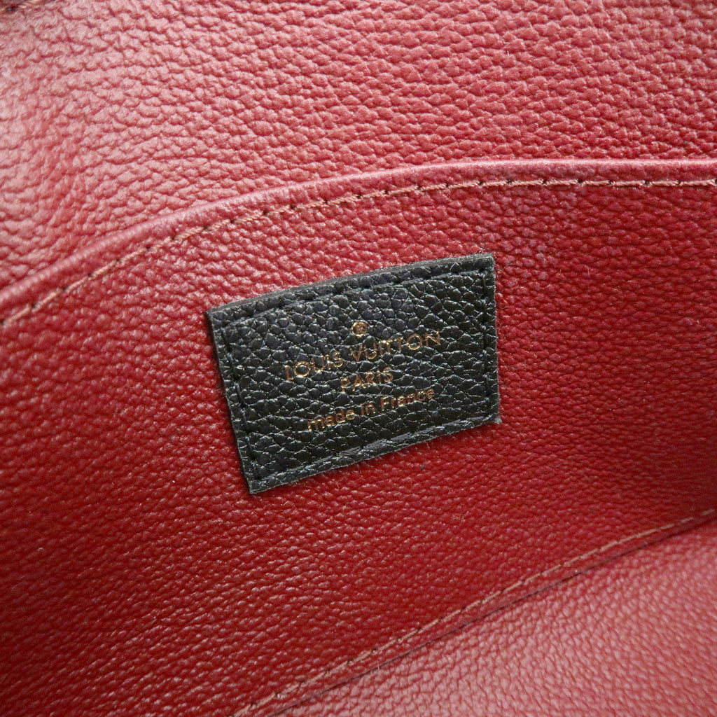 6647 - Louis Vuitton Bicolor Monogram Empreinte Cosmetic Pouch Noir M59086
