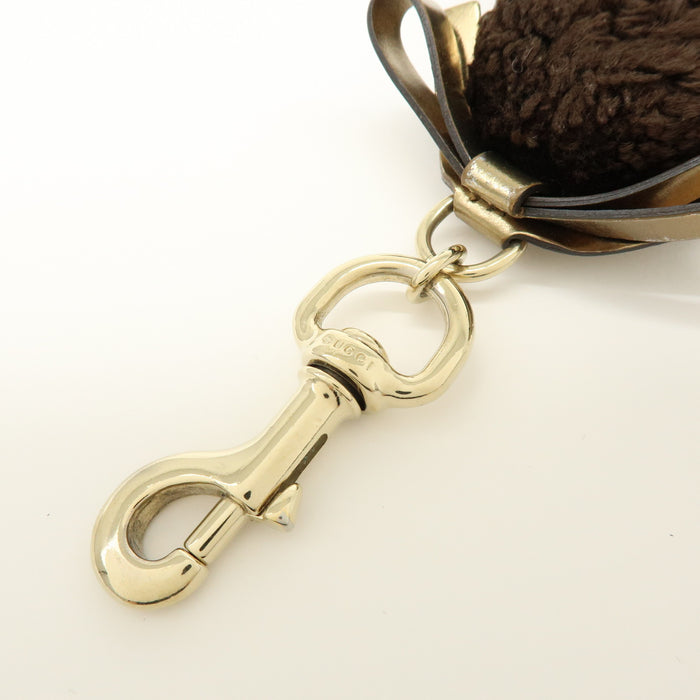 6337 - Gucci GG Supreme Canvas Gucciori Poodle Bag Charm - GG Supreme Canvas Gucciorl Poodle Bag Charm / Brown / Excellent