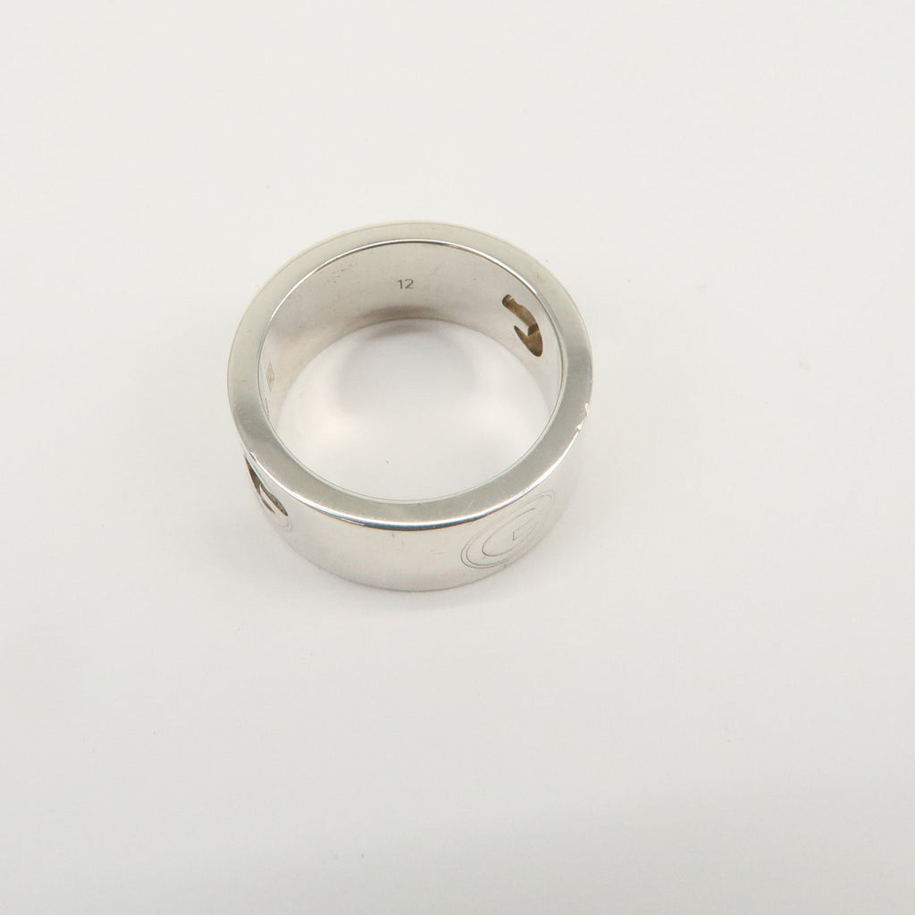 7085 - Gucci Logo Metal Ring Sv925 Size 12