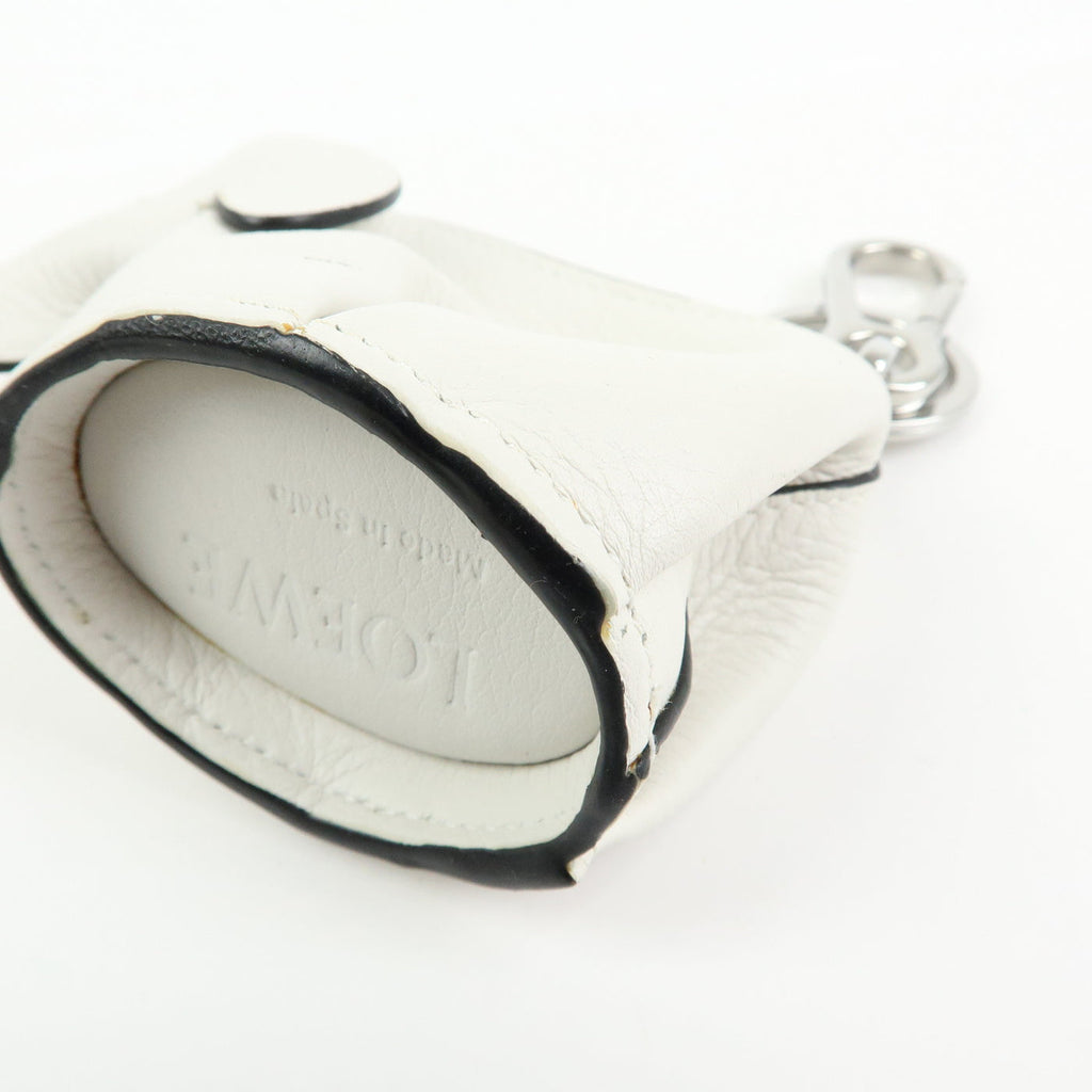 6690 - Loewe Calf Leather Elephant Coin Purse White