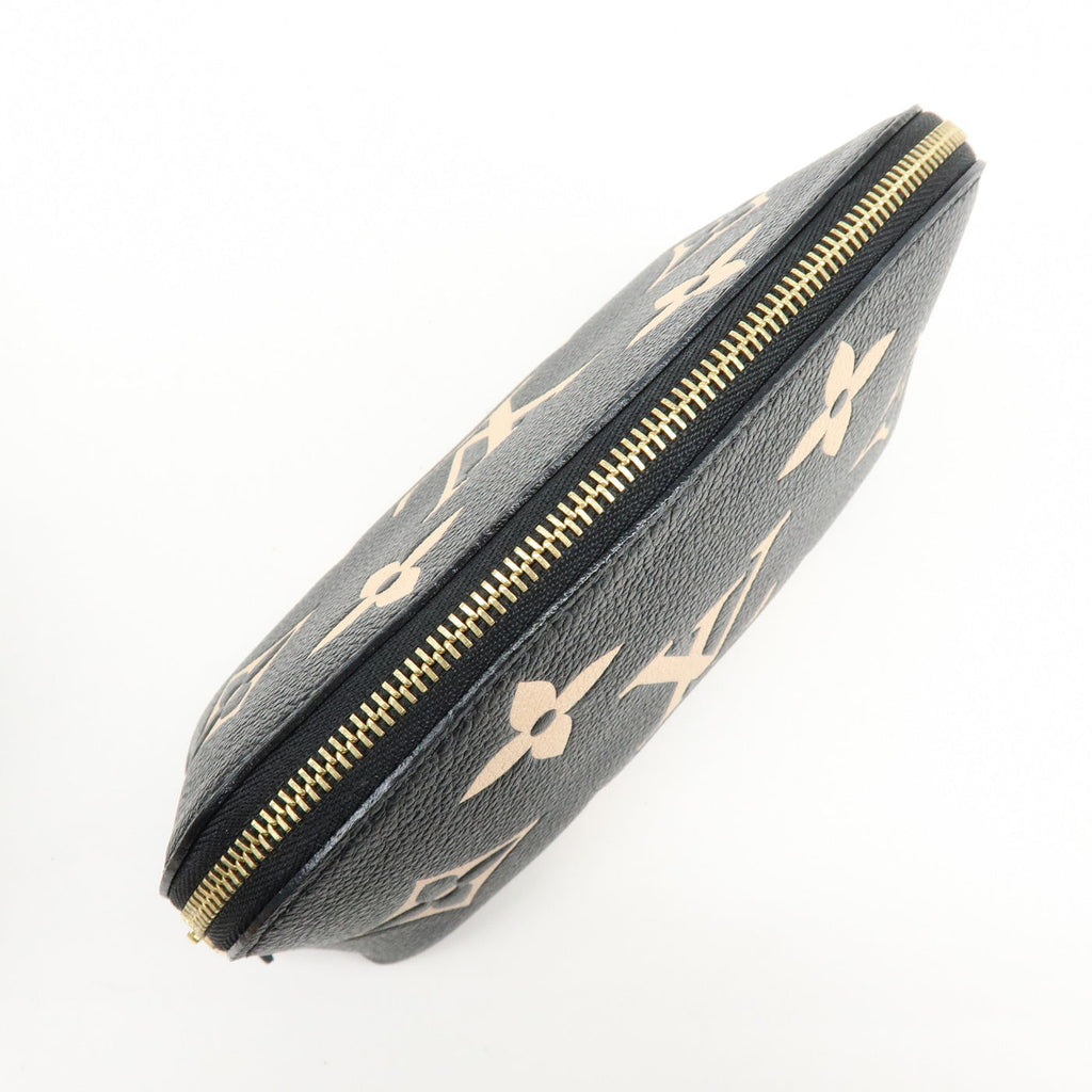 6647 - Louis Vuitton Bicolor Monogram Empreinte Cosmetic Pouch Noir M59086