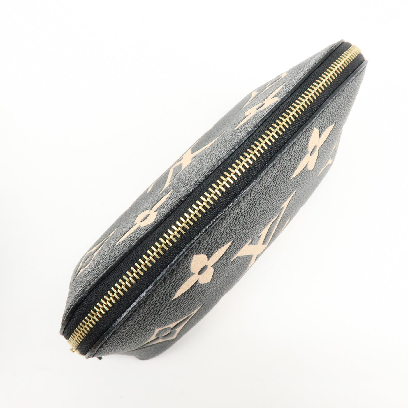 6647 - Louis Vuitton Bicolor Monogram Empreinte Cosmetic Pouch Noir M59086