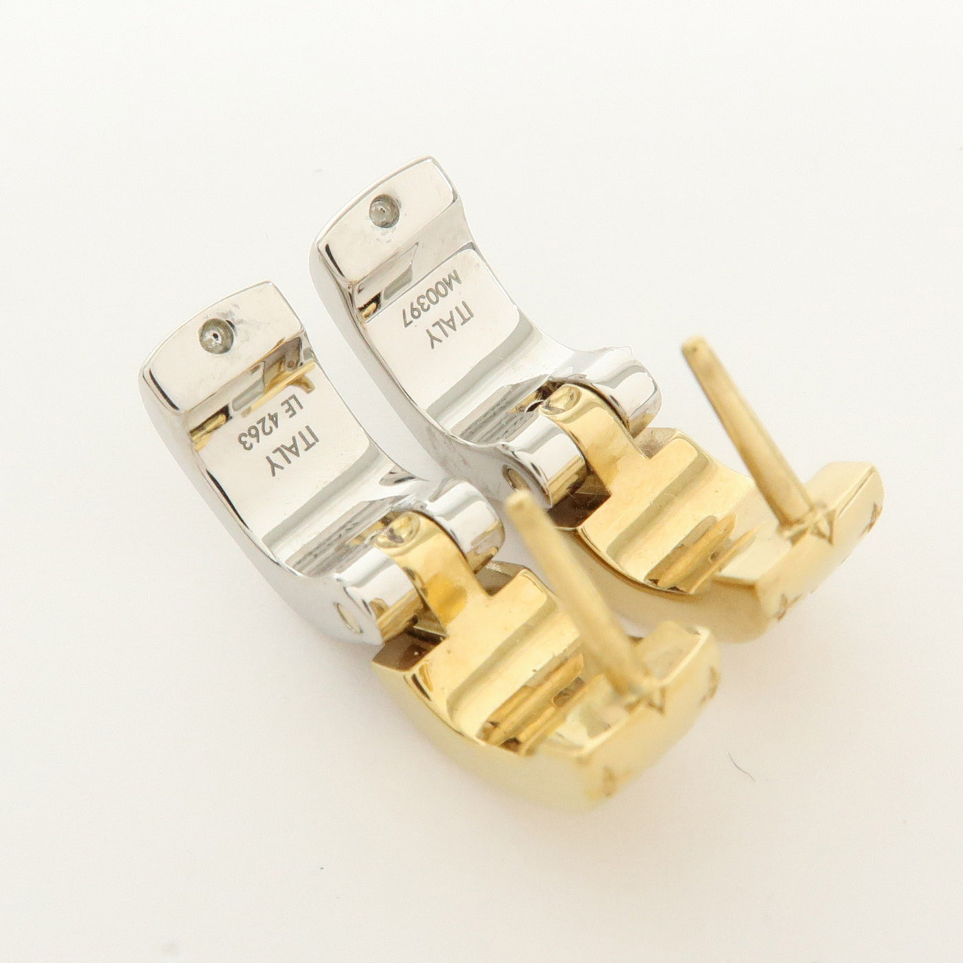 6653 - Louis Vuitton Boucles D’Oreilles Nanogram Metal Earrings