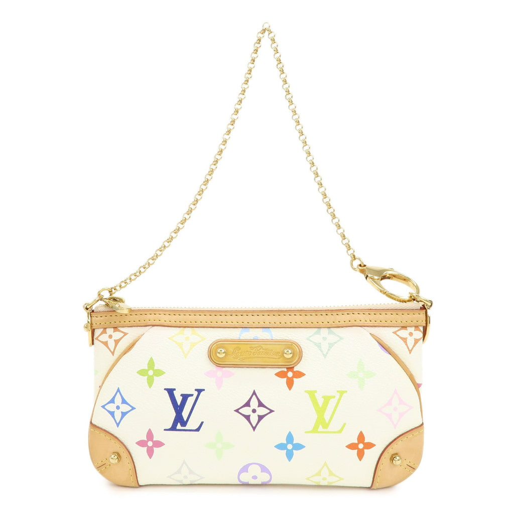 6561 - Louis Vuitton Monogram Multicolor Pochette Milla MM Blanc