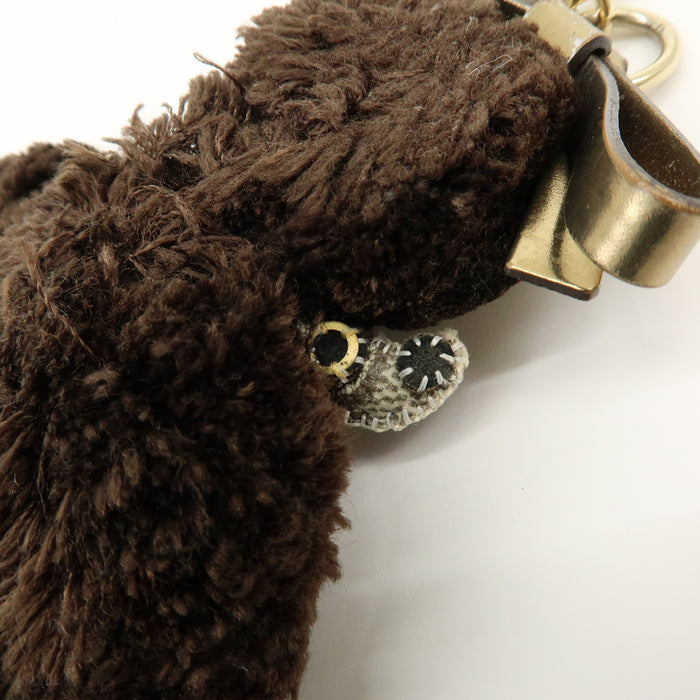 6337 - Gucci GG Supreme Canvas Gucciori Poodle Bag Charm - GG Supreme Canvas Gucciorl Poodle Bag Charm / Brown / Excellent