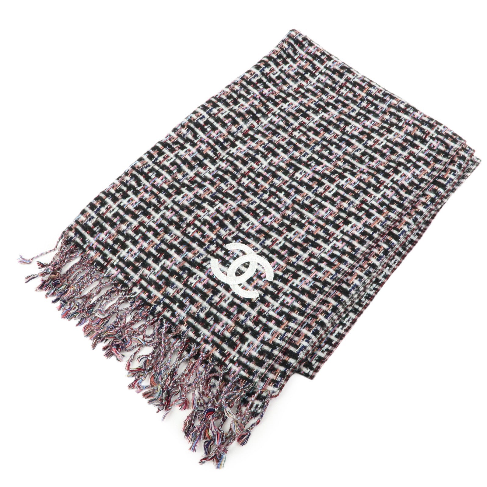 Chanel Cashmere Silk Multicolor Shawl