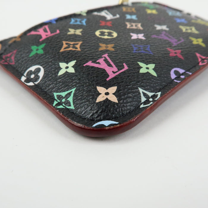6341 Louis Vuitton Monogram Murakami Multicolor Pochette Key Cles