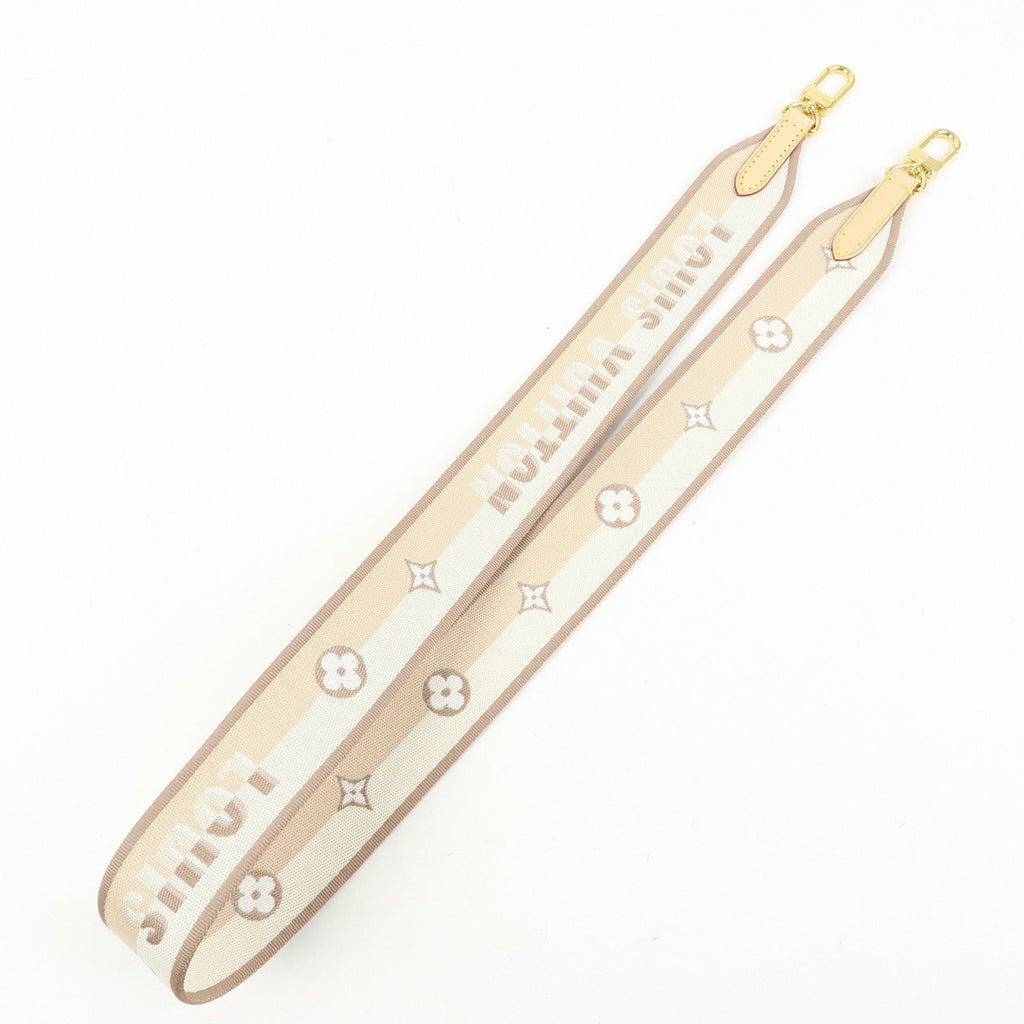 6655 - Louis Vuitton Canvas Nume Shoulder Strap Beige 110cm