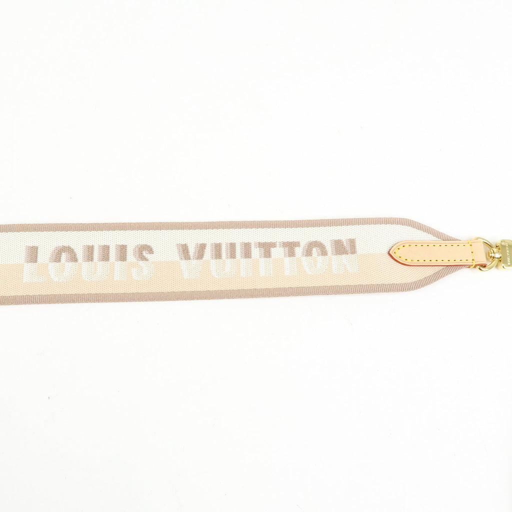 6655 - Louis Vuitton Canvas Nume Shoulder Strap Beige 110cm