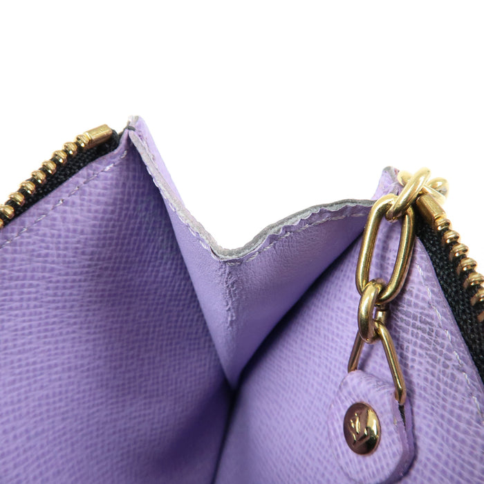 6341 Louis Vuitton Monogram Murakami Multicolor Pochette Key Cles