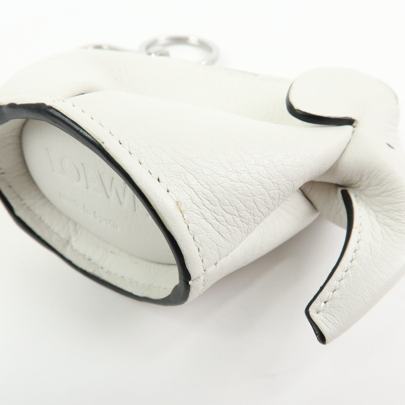 6690 - Loewe Calf Leather Elephant Coin Purse White