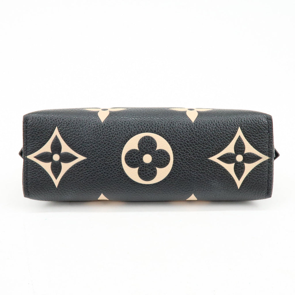 6647 - Louis Vuitton Bicolor Monogram Empreinte Cosmetic Pouch Noir M59086