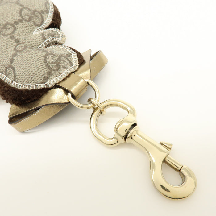 6337 - Gucci GG Supreme Canvas Gucciori Poodle Bag Charm - GG Supreme Canvas Gucciorl Poodle Bag Charm / Brown / Excellent