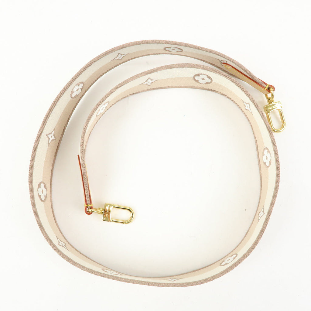 6655 - Louis Vuitton Canvas Nume Shoulder Strap Beige 110cm