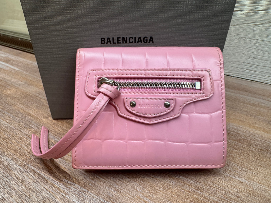 Balenciaga Leather Neo Classic Mini City Wallet