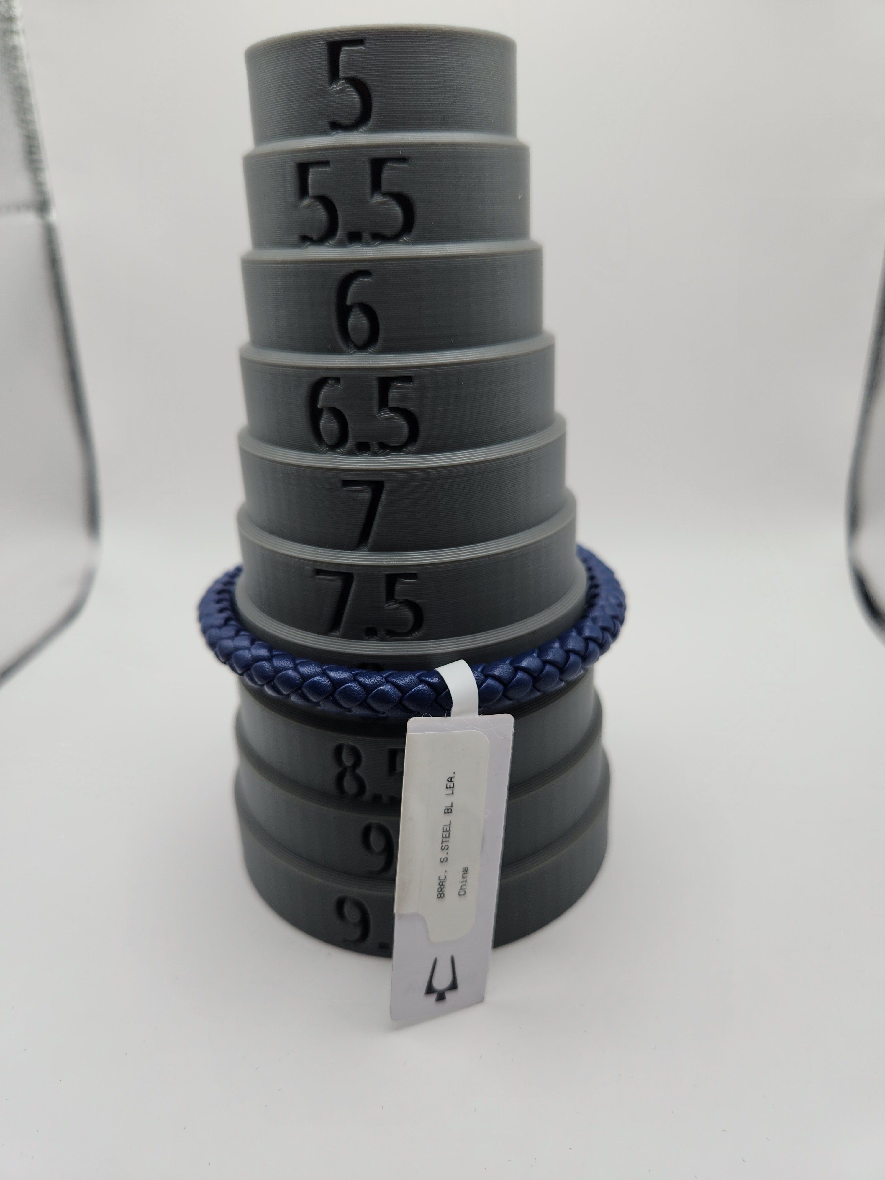 Bulova Jewelry Men's Marine Star Braided Leather Bracelet with Tuning Fork Clasp - NWT