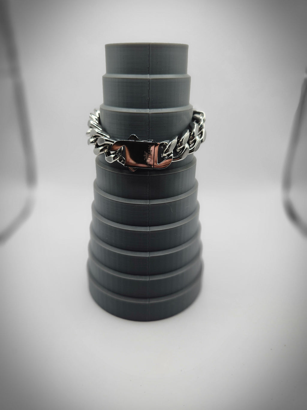 Sutton Stainless Steel Miami Cuban Chain Bracelet