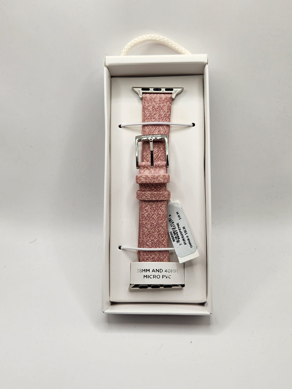 Michael Kors MK Logo Pink Apple Watch Band 38-40mm
