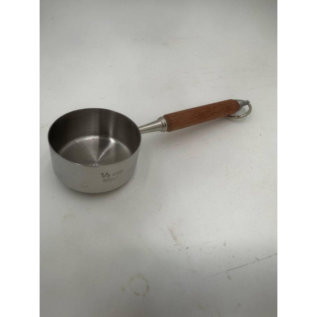 Handcrafted Measuring Cups Set of Four, Lacewood Handles, 1 Cup to 1/4 Cup, SKU 1425 1426