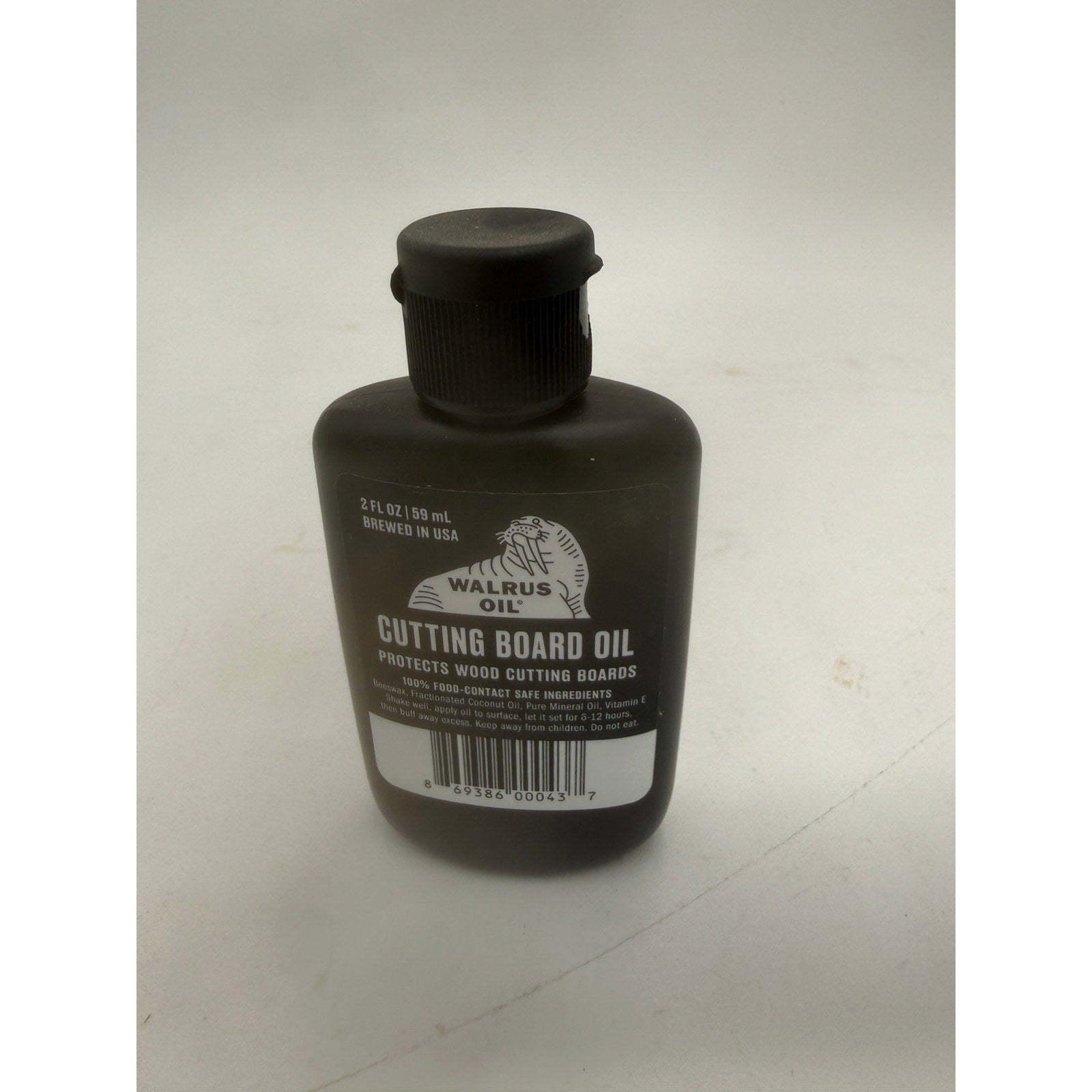 Walrus Oil Cutting Board Finish, 2 fl oz, Food Contact Safe, Wood Conditioner