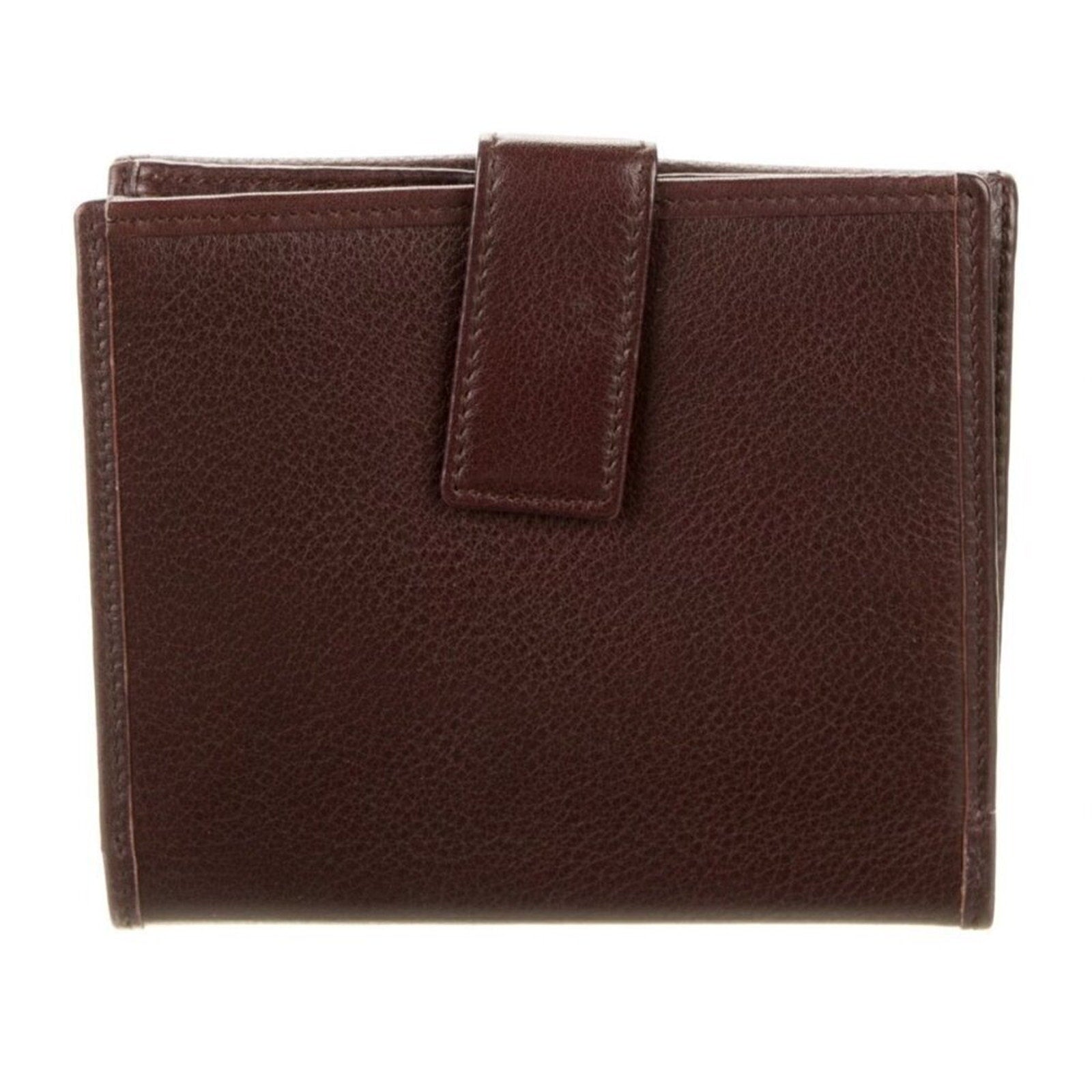 Loewe Vintage 2004 Brown Leather Compact Wallet