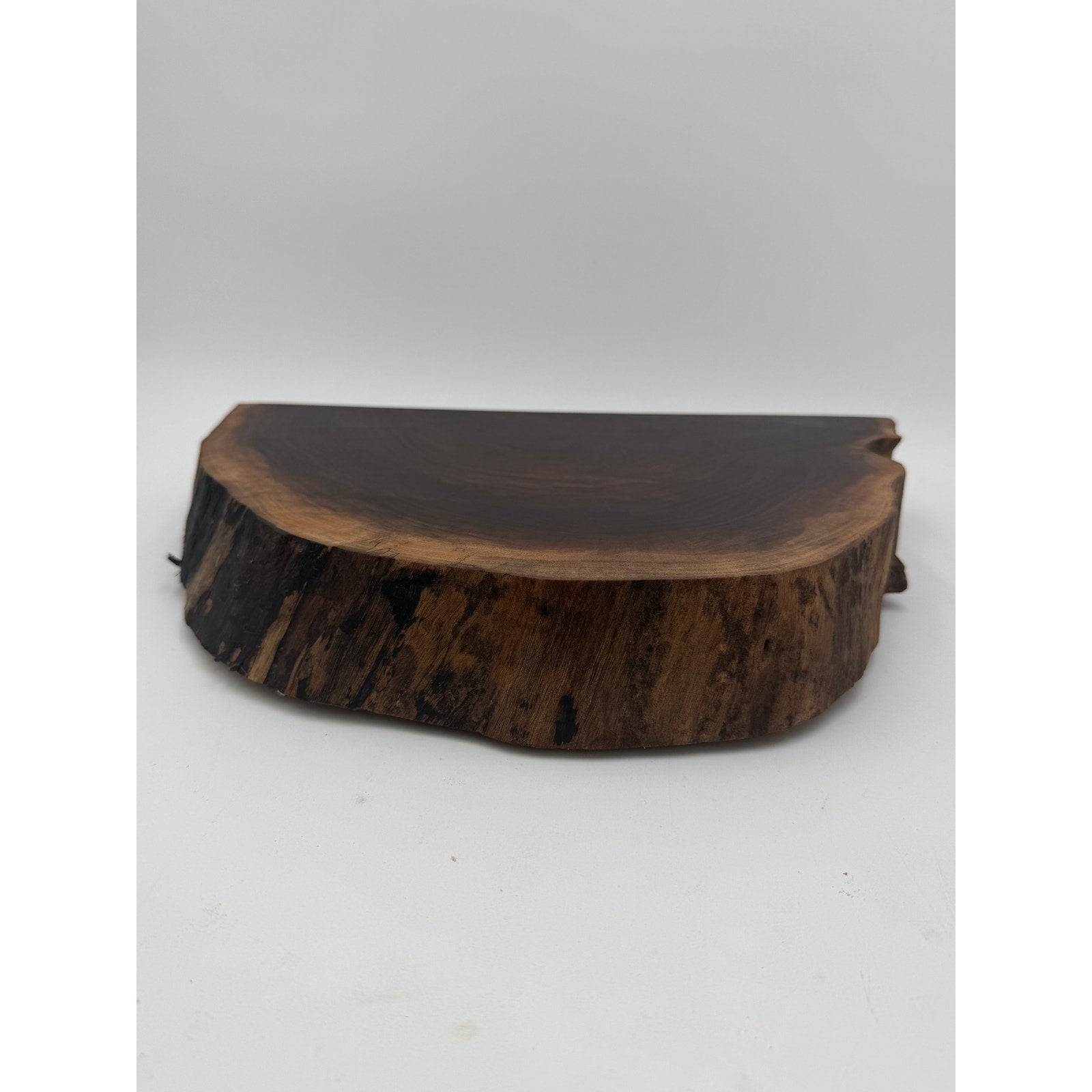 Handcrafted Walnut Live Edge Cutting Board, end grain, beautiful grain patterns, charcuterie serving tray, rustic kitchen decor