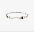 6904 - Alexander McQueen Skull Safety Pin Bangle Bracelet