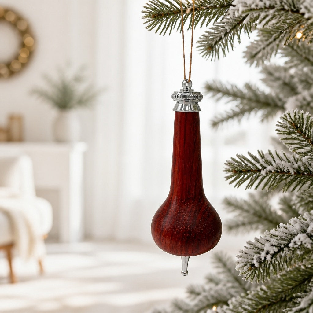 Hand Turned Wooden Christmas Ornament, One of a Kind, Artisan Holiday Decor, 2.5 to 7 Inches