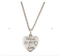 Gucci Blind for Love .925 Sterling Silver Heart Necklace