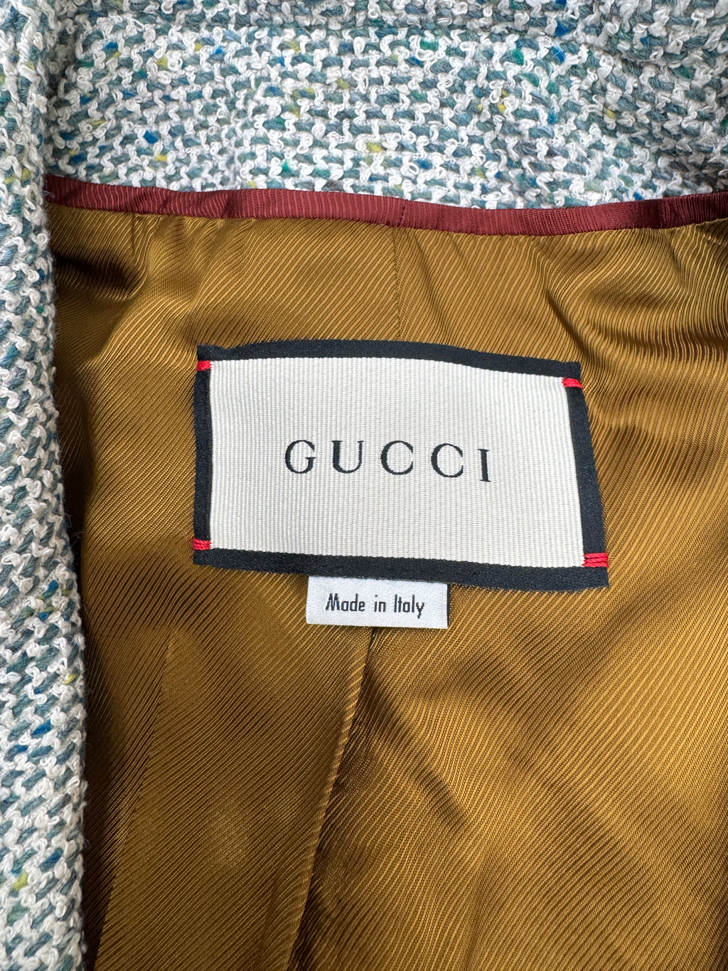 7012 - Gucci Tweed Jacket - Size 44