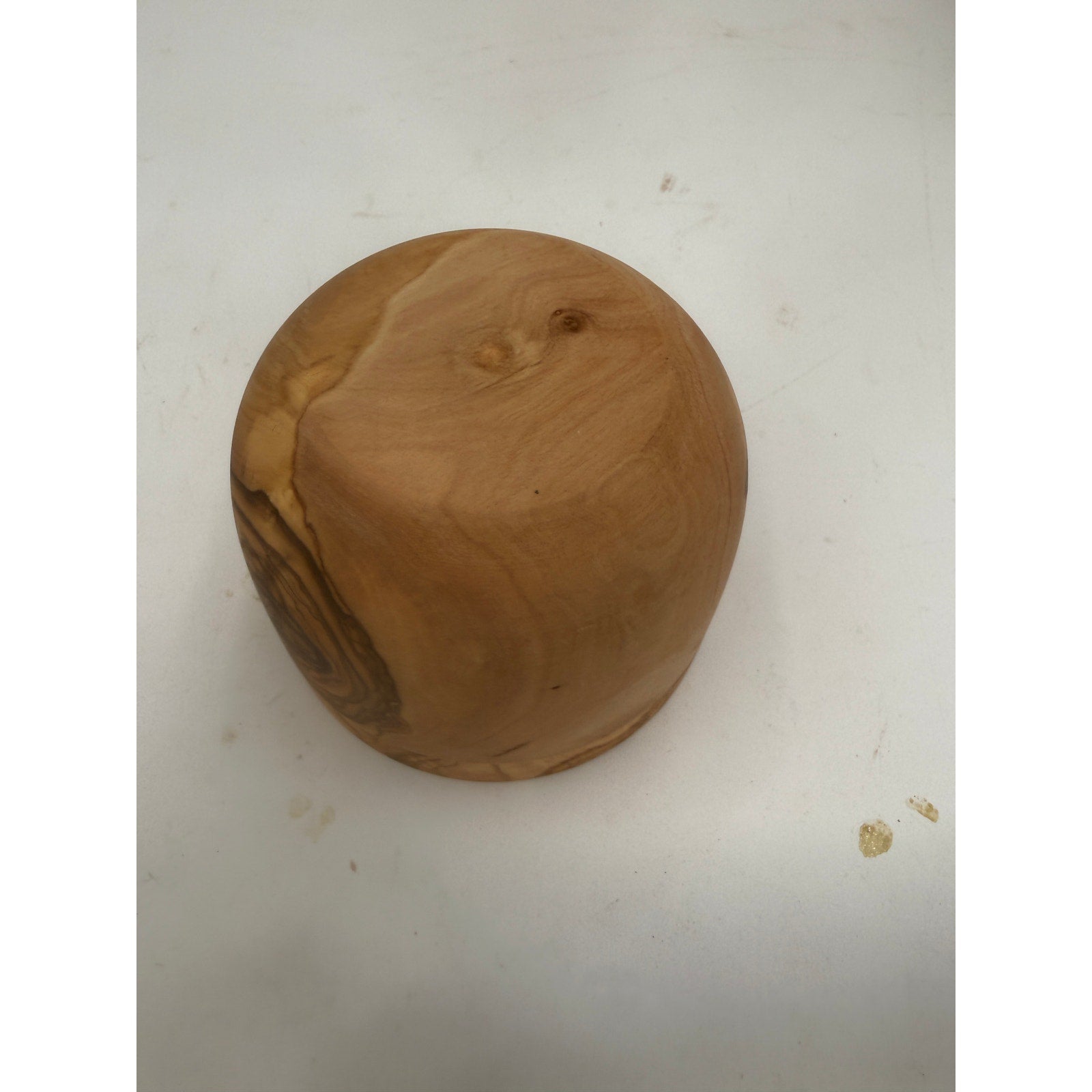 Olivewood Salt Cellar with Swivel Lid, Solid Wood, Hidden Hinge, Magnetic Latch, 4x3 Tall, SKU 1428