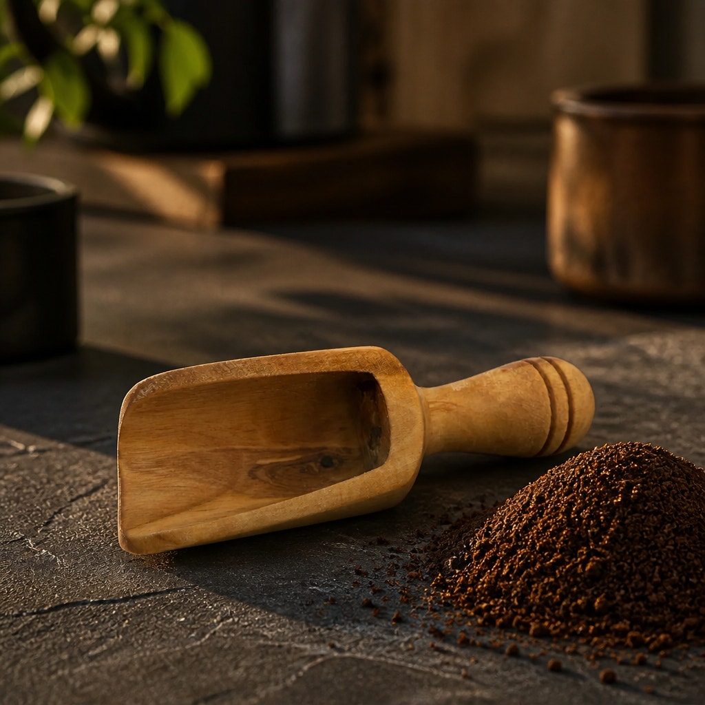 Small Olivewood Canister Scoop, Coffee Measure, Spice Server, Choose Size, SKU 1429 1430 1431