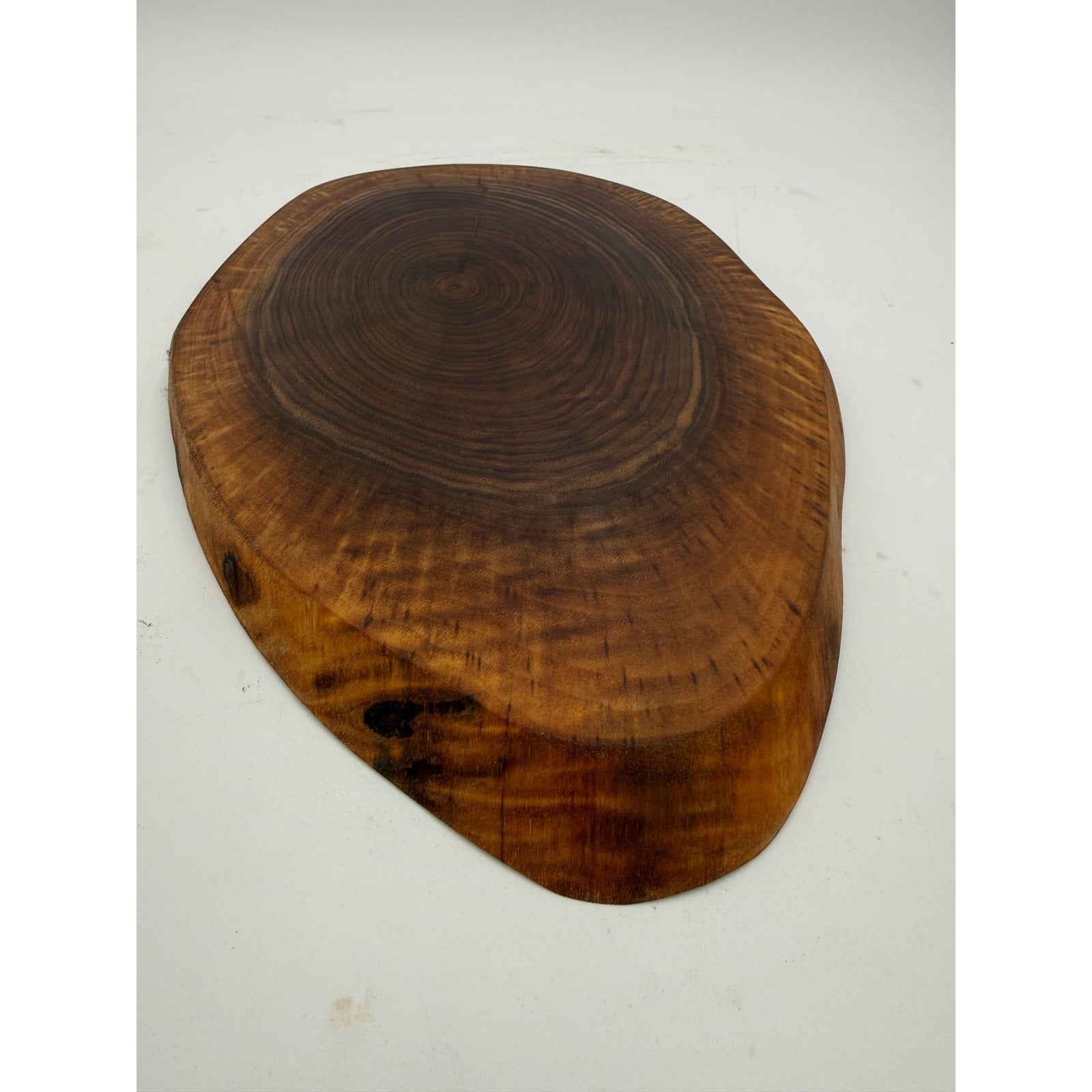 Handcrafted Walnut Live Edge Charcuterie Board, end grain, 14.5 x 9.25 x 1 in, serving platter, cheese board, rustic kitchen decor