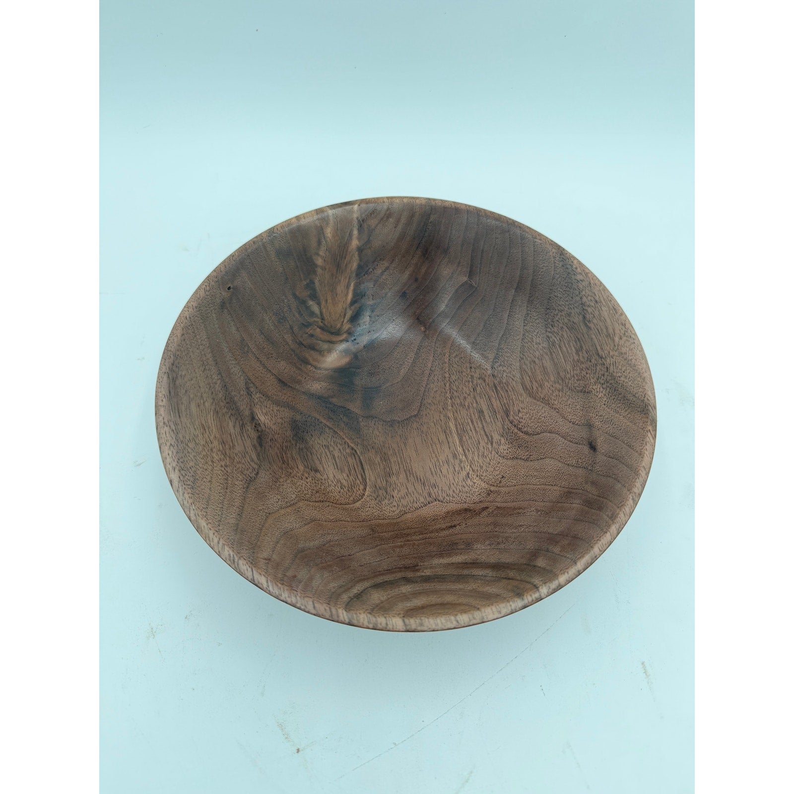 Hand Turned Walnut Bowl for the Home, 9.5x2.5 Inches, SKU 1411, One of a Kind