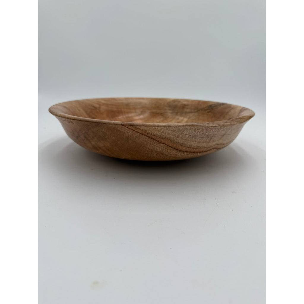 Hand Turned Spalted Maple Wood Bowl 11.5"