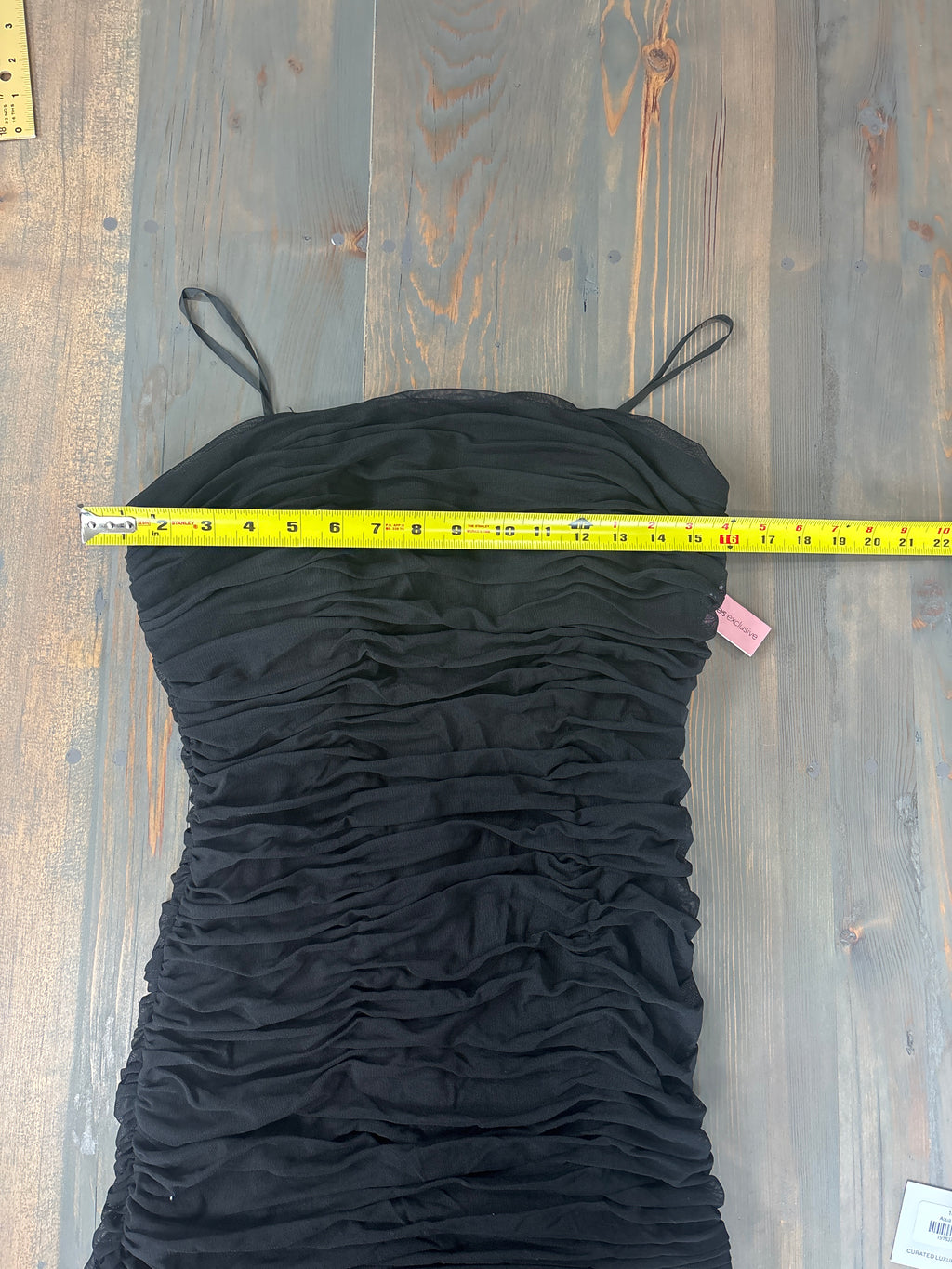 Aqua Long Stretch Mesh Strapless Gown - Size 8 - NWT