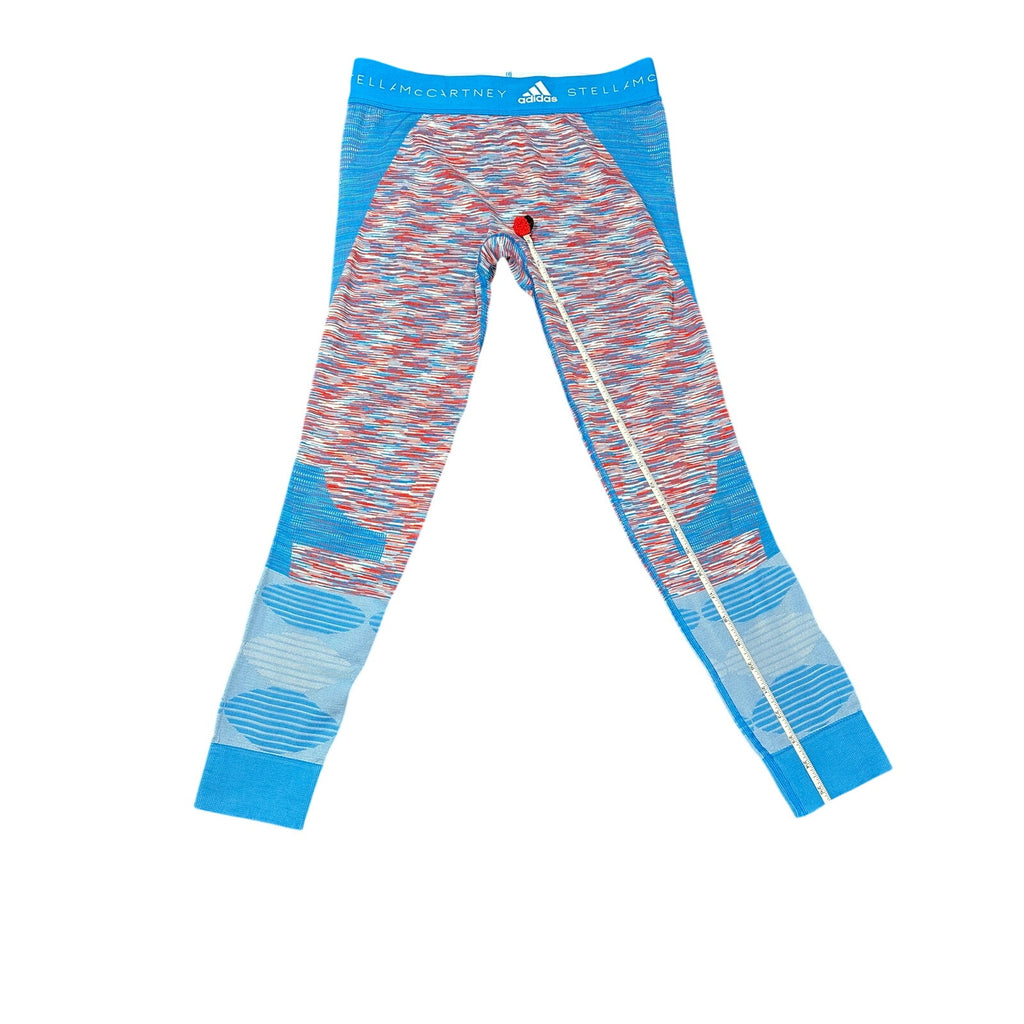 Stella McCartney x Adidas Turquoise Multicolor Leggings M