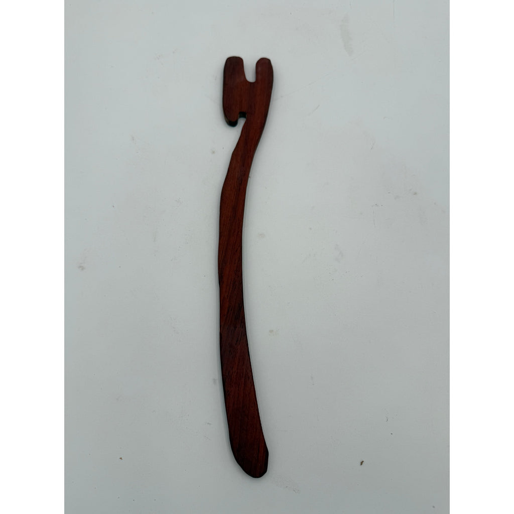 Handmade Wood Oven Push Pull Stick, heat-safe rack pusher, ergonomic handle, walnut ash or padauk, kitchen gift
