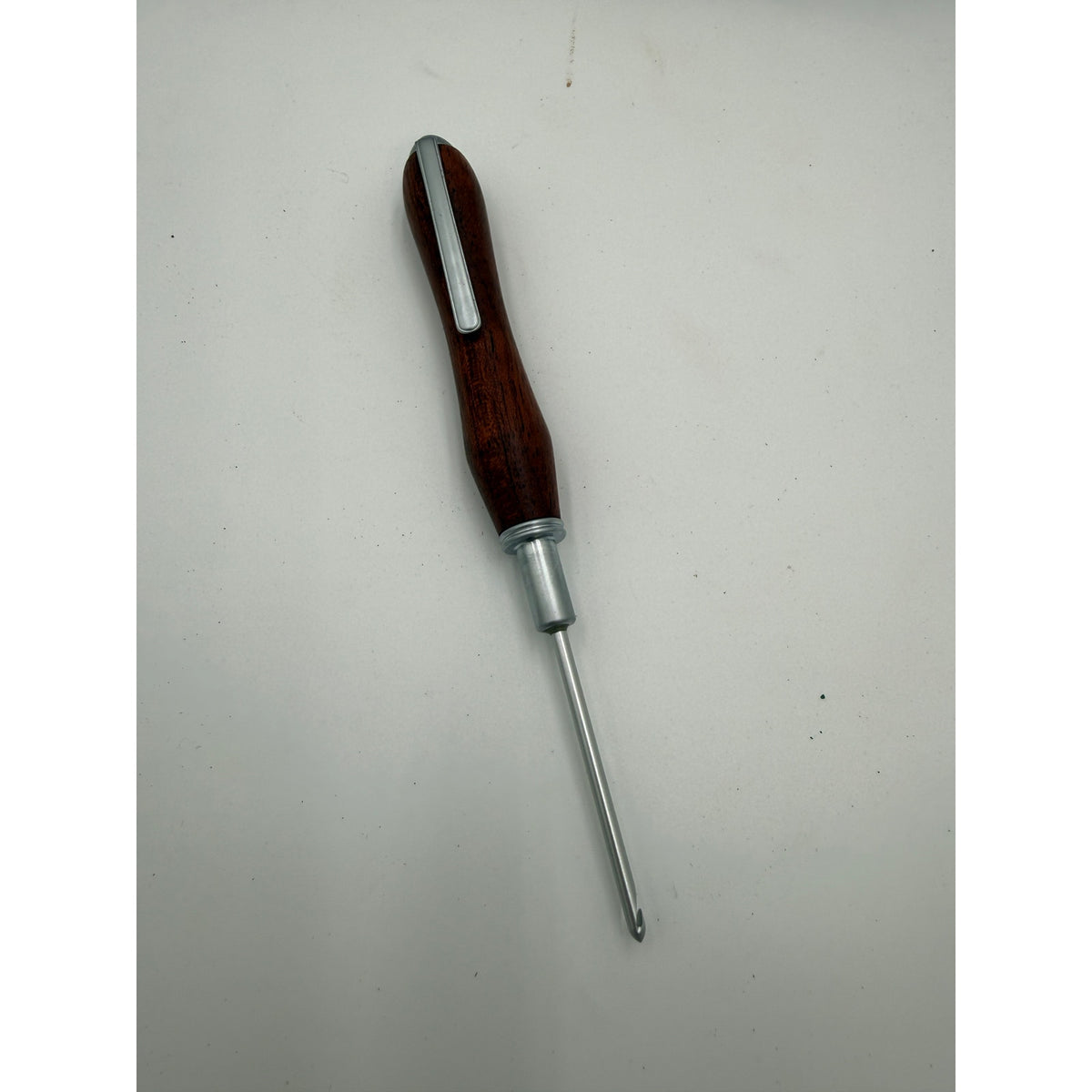 Hand Turned Crochet Hook Set, 9 Sizes, Interchangeable Handle, Leather Case, SKU 1554 1555