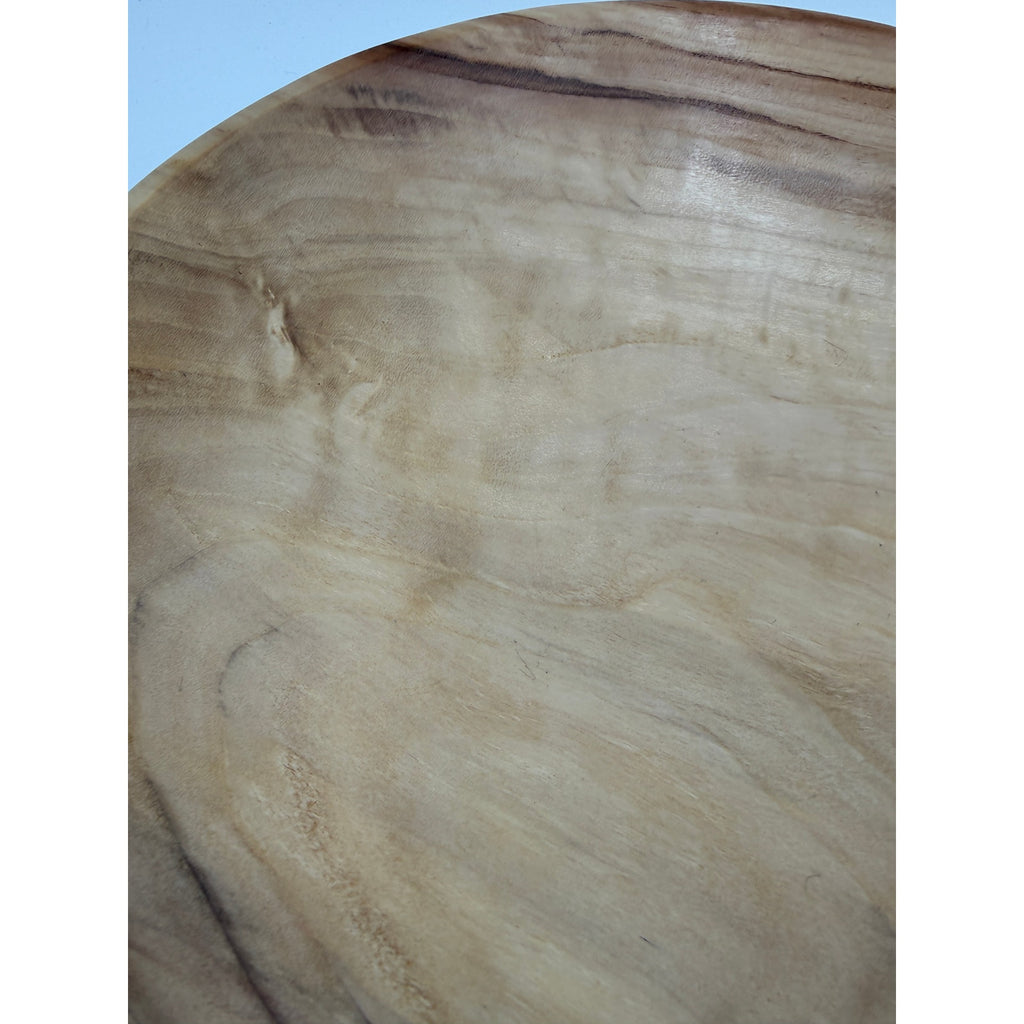Cottonwood Burl Hand Turned Serving Bowl, 11.25 x 2 in, artisanal wood decor, functional centerpiece, durable finish