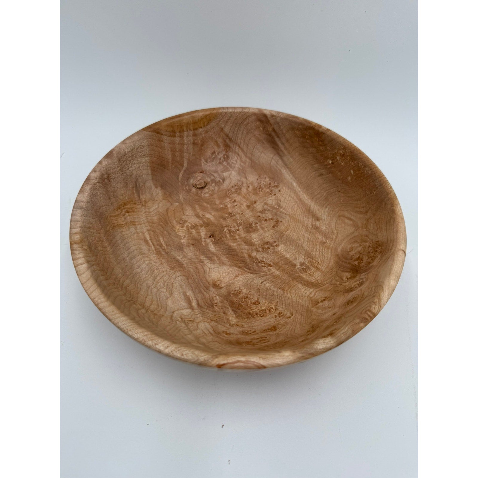 Rare Figured Maple Burl Bowl