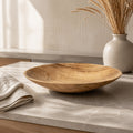 Cottonwood Burl Hand Turned Serving Bowl, 11.25 x 2 in, artisanal wood decor, functional centerpiece, durable finish