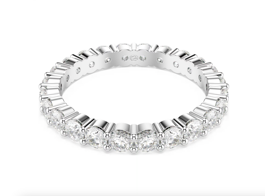 Swarovski Matrix Vittore Ring - New in Box - Size 5.5 - Silver Tone