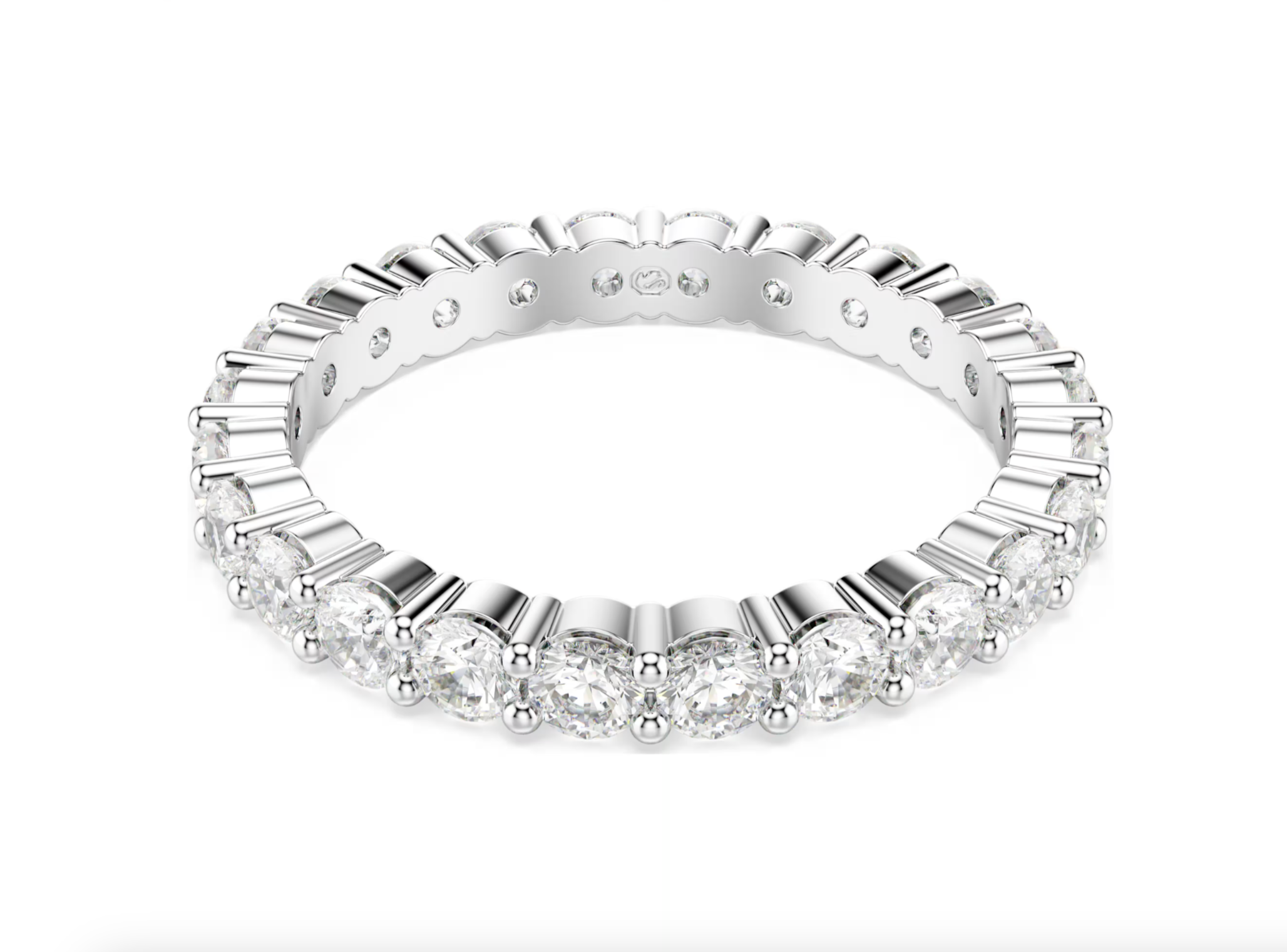 Swarovski Matrix Vittore Ring - New in Box - Size 5.5 - Silver Tone