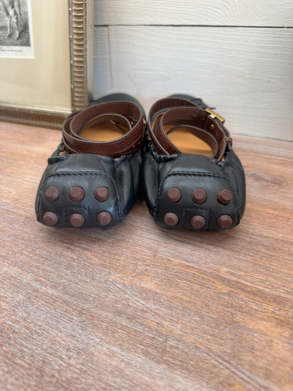 Tod's Black Leather Mary Janes - Size 42