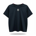Chanel Black T-Shirt w/ Removable Crystal CC Brooch Size 42/44