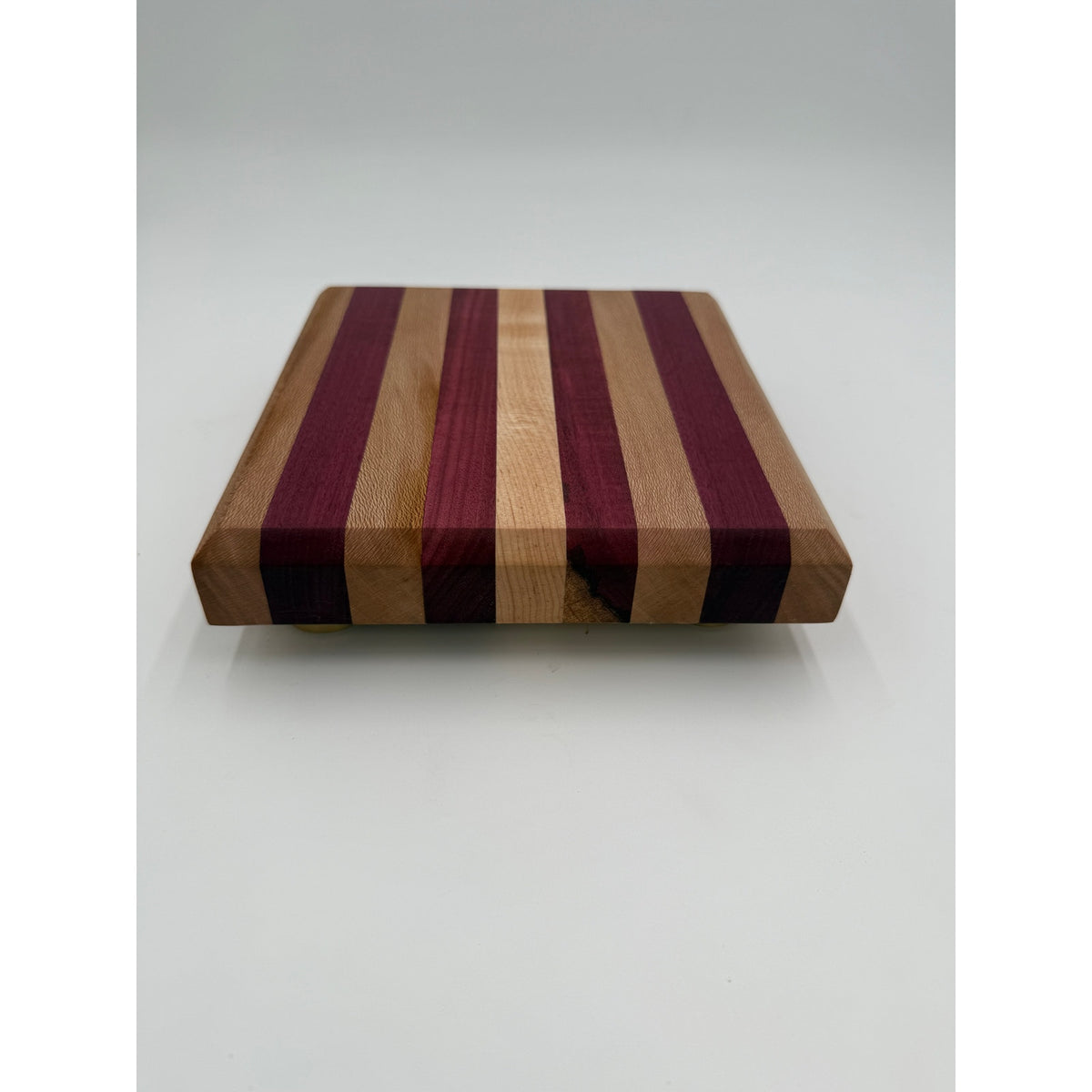 Handcrafted Edge Grain Cutting Board, Sycamore Maple, Purple Heart, SKU 1482